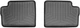 Коврики в салон Toyota Corolla 2006-2013, задние, раздельные, черные, Weathertech 441092 - изображение 1