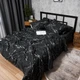 Комплект постельного белья Moon&Star Полуторный Евро 160x220 см наволочки 2 х 40х60 см Marble Noir Микросатин Premium (MS-820012200) - изображение 4