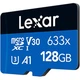 Карта памяти Lexar microSDXC High-Performance 633x 128GB Class 10 UHS-I/U3 R100 + SD adapter (LMS0633128G-BNAAA) [165828] - изображение 3
