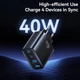 Сетевое зарядное устройство Usams T70 2хUSB-A + 2хUSB-С 40W Black (CC330TC01) [164376] - изображение 5
