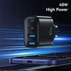 Сетевое зарядное устройство Usams T70 2хUSB-A + 2хUSB-С 40W Black (CC330TC01) [164376] - изображение 6