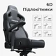 Кресло игровое Anda Seat Kaiser 4 v2 Fabric Size xl Ash Grey (ad12yddc-xll-20-g-cf-03) - изображение 9