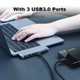 Док-станция расширения UGREEN Type-C, подключаемая напрямую к ноутбукам Apple MacBook Pro/Air, совместима с ноутбуками на базе процессоров M3/M4, конвертер Thunderbolt 4/5, кардридер USB 3.0, порт C. - изображение 6