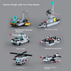 Детский конструктор Xingyayoupin, совместимый с Lego, модель авианосца, подарок на день рождения для мальчиков и девочек в возрасте 6-12 лет. - изображение 6