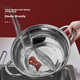 Двусторонняя кастрюля COOKER KING, нержавеющая сталь 304, диаметр 32 см, легко моется, совместима с индукционными, газовыми и открытыми плитами. - изображение 8