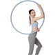 Обруч Keep Hula Hoop, разборный, легко хранить, гибкая сборка, для формирования пресса и талии, аэробные упражнения, упражнения для подтяжки ягодиц, сине-серый. - изображение 3