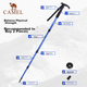 Треккинговая палка CAMEL 2SA7D42, телескопическая, многофункциональная, для туризма - изображение 10