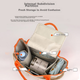 Сумка для грудного молока 9I9 Mami Bag, которую можно носить на плече или в руке, сумка для беременных и малышей, большая вместимость A342 Yuanqi Orange - изображение 5