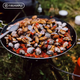 Универсальная сковорода-гриль FIRE-MAPLE, снаряжение для кемпинга на открытом воздухе, круглая портативная сковорода-гриль в корейском стиле для домашнего использования, с антипригарным покрытием. - изображение 8