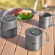 Кружка MOBIGARDEN из титана, легкая портативная кружка для кипячения воды для кемпинга и пикника, 450 мл, NX20666039, цвет титан. - изображение 6