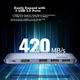 Док-станция расширения UGREEN Type-C, совместимая с USB для подключения нескольких экранов, для ноутбуков Apple MacBook Pro/Air, адаптер M3/4 Thunderbolt 4/5 в HDMI, компьютерный конвертер - изображение 7