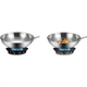 Вок з нержавіючої сталі MAXCOOK 304 з кришкою, тришарова сталева каструля діаметром 32 см, сумісний з індукційними та газовими плитами MCGU-YY32 - зображення 2