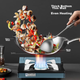 Вок з нержавіючої сталі MAXCOOK 304 з кришкою, тришарова сталева каструля діаметром 32 см, сумісний з індукційними та газовими плитами MCGU-YY32 - зображення 9