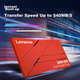 Твердотельный накопитель Lenovo 256 ГБ SATA3.0 SL700 Red Flash Shark Series, совместимый с настольными компьютерами и ноутбуками. - изображение 6