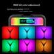 Штатив Ulanzi VL49RGB с магнитным полноцветным заполняющим светом, зажим для телефона, мягкий свет, фонарик для прямых трансляций, подсветка для фотосъемки, подсветка для волос, освещение. - изображение 8
