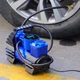 Цифровой двухцилиндровый автомобильный воздушный насос Jiaxide 0377-A, насос для накачивания шин с предустановленным давлением и функцией автоматического запуска/остановки. - изображение 5