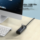 Кабель-удлинитель для USB 3.0-концентратора UNITEK, высокоскоростной 4-портовый разветвитель, док-станция расширения USB с одним портом на несколько портов, конвертер USB-кабеля для ноутбука Y-3098BBK - изображение 2