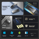 Флеш-накопитель Lenovo Ecosystem Brand Yinengzhe 16 ГБ USB 2.0, высокоскоростной, цвет «оружейная сталь», мини-USB-накопитель для автомобиля и офиса, металлический корпус. - изображение 4