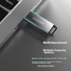 Флеш-накопитель Lenovo Ecosystem Brand Yinengzhe 16 ГБ USB 2.0, высокоскоростной, цвет «оружейная сталь», мини-USB-накопитель для автомобиля и офиса, металлический корпус. - изображение 6