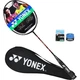 Ракетка для бадминтона YONEX, полностью карбоновая, одинарная, для начинающих, 20CAB8, с обмоткой рукоятки, предварительно натянута струнами, произведено в Тайване, 3U - зображення 3