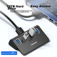 SAMZHE USB-хаб 3.0, високошвидкісний розширювальний хаб-док, адаптер для ноутбука Apple One-To-To, подовжувач, повністю алюмінієвий JXQ-H04 - изображение 2