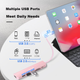 Сумісний з ноутбуками Apple, док-станція розширення Type-C, концентратор USB 3.0, конвертер HDMI 4K для дзеркального відображення екрана, адаптер-розгалужувач, зчитувач карт SD/TF - зображення 4