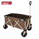 JD Original Compact Tank Wheel Outdoor Camping Cart Folding Trolley Campsite Car Picnic Stalls Double Brake Deteachable Wheels Dark Brow - изображение 8