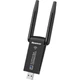Беспроводной сетевой адаптер Newmine 1300M USB, двухдиапазонный 5G, для настольных и портативных компьютеров, портативный Wi-Fi приемник и передатчик, с внешней двойной антенной, обеспечивающей высокоскоростное покрытие, проникающее сквозь стены. - изображение 1