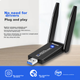 Беспроводной сетевой адаптер Newmine 1300M USB, двухдиапазонный 5G, для настольных и портативных компьютеров, портативный Wi-Fi приемник и передатчик, с внешней двойной антенной, обеспечивающей высокоскоростное покрытие, проникающее сквозь стены. - изображение 6