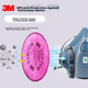 Респіратор-маска 3M 7502, силіконова, з фільтром 2097CN - зображення 7