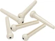 Заколки для струнодержателя акустической гитары GEWA Bridge plug Dot 6 шт White (RG-555003) - изображение 1