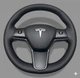 Чохол-оплетка на кермо з автомобільної єко-шкіри Tesla Model 3\ Model Y - зображення 1