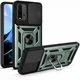 Протиударний броньований чохол із захистом камери для Xiaomi Redmi 9T та Poco M3 Armor Case Keysion green - изображение 1