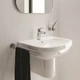 Grohe Eurosmart New Однорычажный смеситель для раковины S-Size + нажимной донный клапан (23922003) - изображение 6