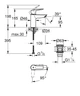 Grohe QuickFix Start Однорычажный смеситель для раковины S-Size (23551002) - изображение 2