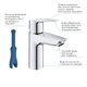 Grohe QuickFix Start Однорычажный смеситель для раковины S-Size (23551002) - изображение 5