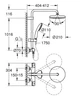 Grohe Tempesta System 210 Душевая система с термостатом для настенного монтажа (26811001) - изображение 7