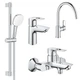 Набор смесителей Grohe BauLoop New 4 в 1 для ванной и кухни (UA123225K3) - изображение 1