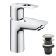 Grohe BauLoop New Одноважільний змішувач для раковини S-Size + нажимний донний клапан (23878001) - зображення 1
