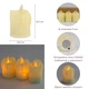 Набор из 3 светодиодных свечей (LED), айвори, 6,2 см (6032-014) - изображение 1