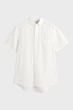 Чоловіча біла лляна сорочка REG LINEN SS Gant S 3240103 - изображение 6