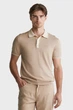 Чоловіче бежеве поло MODAL BLEND Gant L 8030237 - изображение 1