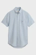 Чоловіча блакитна лляна сорочка REG COTTON LINEN SS SHIRT Gant S 3250083 - изображение 5