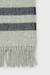 Сірий чоловічий шарф MERINO WOOL STRIPED WOVEN SCARF Gant OS 9920228 - зображення 3