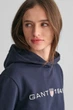 Жіноче темно-синє худі REG PRINTED GRAPHIC Gant L 4200756 - изображение 4