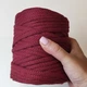Шнур плетений YarnArt macrame cord 5 мм с сердечником для макраме теракотовий (№785) - изображение 5