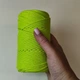 Шнур плетений YarnArt macrame cord яскраво-фісташковий 3 мм для макраме (№801) - изображение 5