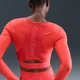 Лонгслів жіночий Pro WomenS Dri- Fit Cropped Long- Sleeve Top Red HV9992-633 S - зображення 2