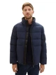 Пуховик Puffer jacket with a hidden hood 1037336-10668 Tom Tailor L Темно-синій 1037336-10668 S - зображення 2