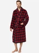 Халат мужской теплый Ralph Lauren 482887015 L/XL Черный/Красный (1159861816) - изображение 1